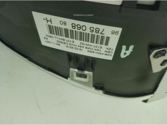9805408680, 96785068080 CUADRO INSTRUMENTOS PEUGEOT 2008|Desguaces La Cabaña