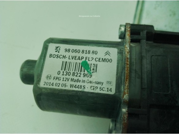 9816402180, 9806081880 ELEVALUNAS PUERTA LAT DEL IZQ PEUGEOT 2008|Desguaces La Cabaña