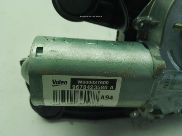9678423580 MOTOR LIMPIAPARABRISAS TRA PEUGEOT 2008|Desguaces La Cabaña