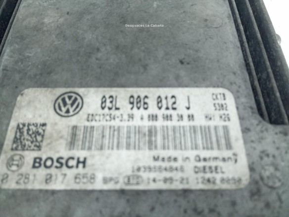 03L906012J CENTRALITA MOTOR VW CRAFTER 30-50 Furgón (2E_) |Desguaces La Cabaña