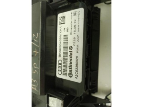 8P0820043BM, MANDO CLIMA AUDI A3 Sportback (8PA)|Desguaces La Cabaña
