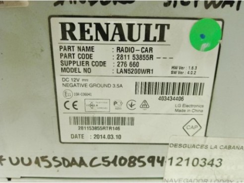 281153855R NAVEGADOR DACIA LODGY|Desguaces La Cabaña