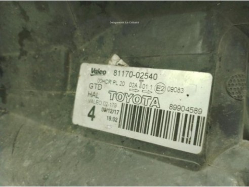 8117002540, 8117002540 FARO IZQUIERDO TOYOTA AURIS (_E15_)|Desguaces La Cabaña