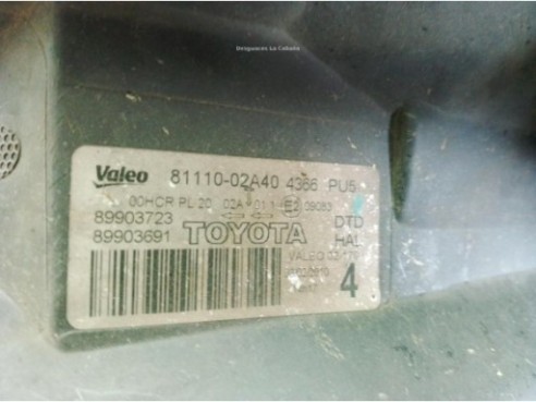 8113002470, 8111002A40 FARO DERECHO TOYOTA AURIS (_E15_)|Desguaces La Cabaña