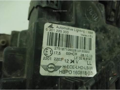 63122751871, HBPO16081803 FARO IZQUIERDO MINI MINI (R56)|Desguaces La Cabaña