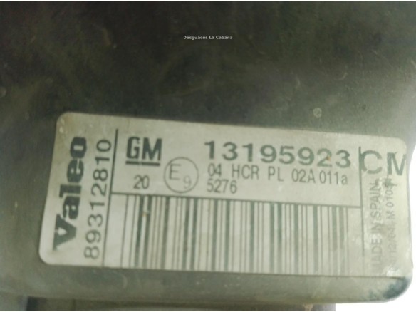 93185145, 13195923 FARO IZQUIERDO OPEL CORSA C (X01)|Desguaces La Cabaña