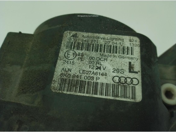 8K0941029BJ, 8K0941003P FARO IZQUIERDO AUDI A4 Avant (8K5, B8)|Desguaces La Cabaña