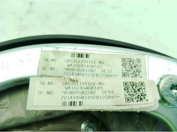 A9068601202 AIRBAG IZQ MERCEDES BENZ SPRINTER 3-t Furgón (906)|Desguaces La Cabaña
