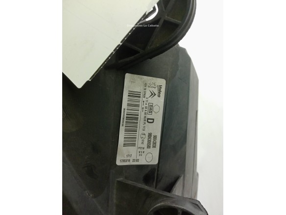 9806306580 FARO DERECHO PEUGEOT PARTNER Tepee|Desguaces La Cabaña