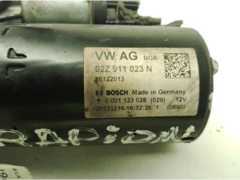 0001123028,02Z911023N, ARRANQUE VW GOLF VI (5K1)|Desguaces La Cabaña