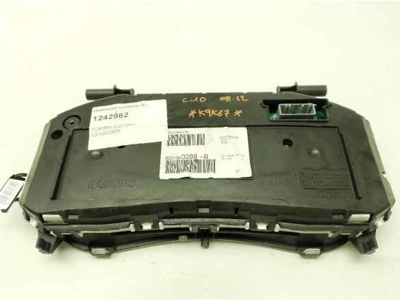 8201060289B CUADRO INSTRUMENTOS RENAULT CLIO III (BR0/1, CR0/1)|Desguaces La Cabaña