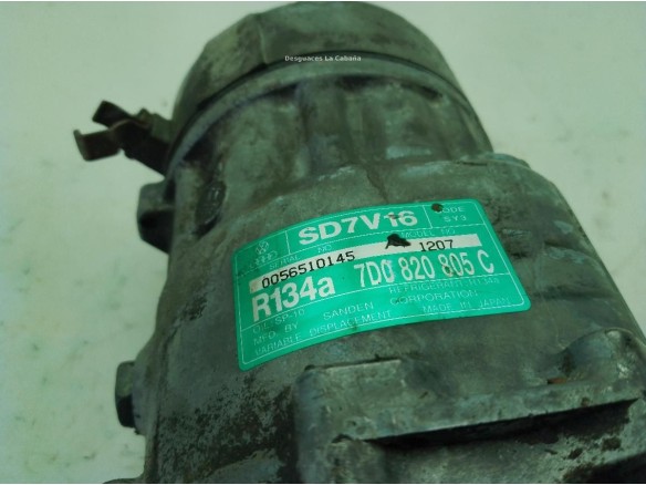 7D0820805K COMPRESOR AA VW TRANSPORTER IV Furgón (70XA)|Desguaces La Cabaña