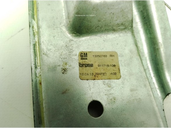 ELEVALUNAS PUERTA LAT TRA DER OPEL ASTRA J Sports Tourer (P10)|Desguaces La Cabaña