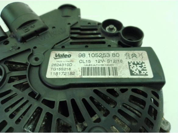 9810525380 ALTERNADOR CITROEN BERLINGO Furgón (B9)|Desguaces La Cabaña