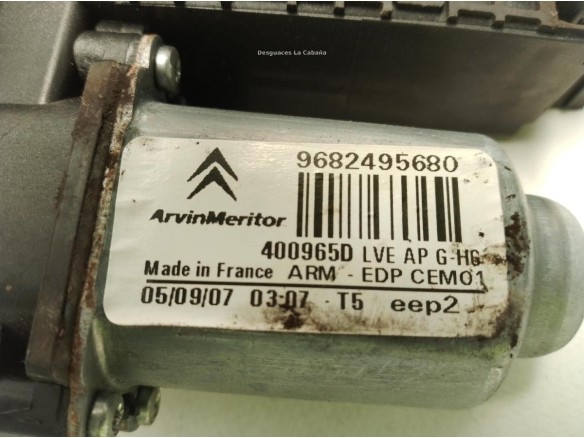 ELEVALUNAS PUERTA LAT TRA IZQ CITROEN C4 Grand Picasso I (UA_)|Desguaces La Cabaña