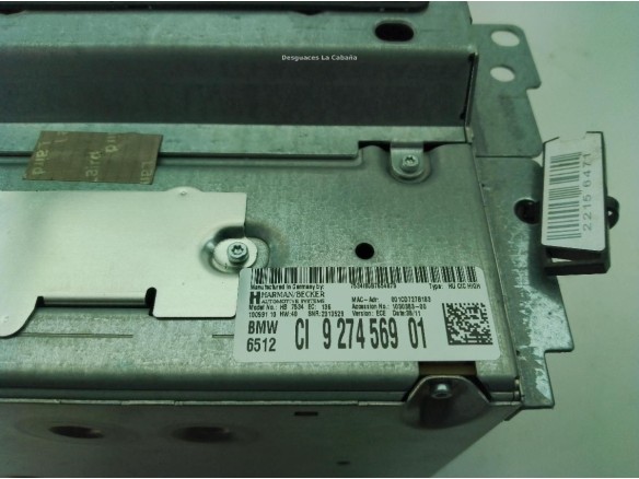 927456901 MODULO RADIO BMW 6 Coupé (F13)|Desguaces La Cabaña