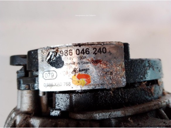 5705NH, 0986046240 ALTERNADOR CITROEN JUMPY Furgón (BS_, BT_, BY_, BZ_)|Desguaces La Cabaña