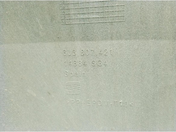 6J3807421  GRU PARAGOLPES TRA SEAT IBIZA IV (6J5, 6P1)|Desguaces La Cabaña