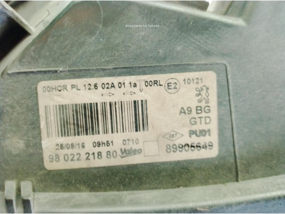 1685351580 FARO IZQUIERDO PEUGEOT 208|Desguaces La Cabaña