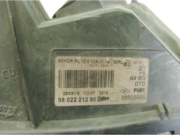 1685351480, 9802221280 FARO DERECHO PEUGEOT 208|Desguaces La Cabaña