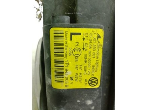 1T1941005B FARO IZQUIERDO VW TOURAN (1T1, 1T2)|Desguaces La Cabaña