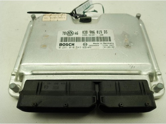 038906019DS,0281010543, CENTRALITA MOTOR VOLKSWAGEN SinValor|Desguaces La Cabaña