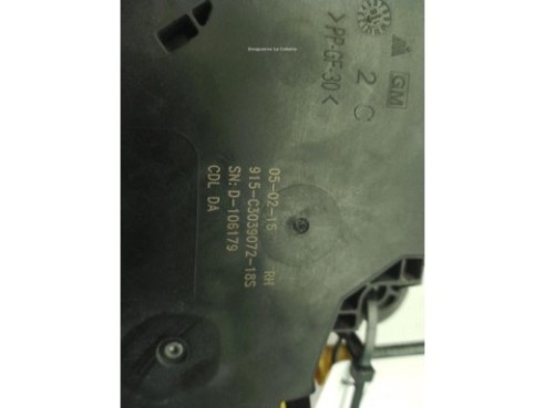 13596956, 915C303907218S CERRADURA PUERTA LAT TRA DER OPEL ASTRA K (B16)|Desguaces La Cabaña