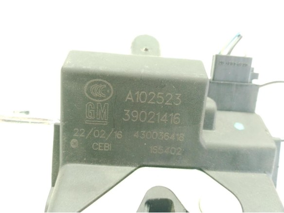39021416 CERRADURA PORTON / TAPA MALETA OPEL ASTRA K (B16)|Desguaces La Cabaña