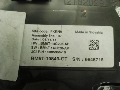 BM5T10849CT, CUADRO INSTRUMENTOS FORD C-MAX II (DXA/CB7, DXA/CEU)|Desguaces La Cabaña