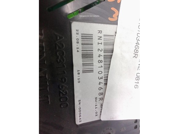 RNI248103468R, CUADRO INSTRUMENTOS RENAULT MEGANE III Fastback (BZ0_)|Desguaces La Cabaña