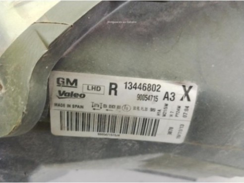 13446802 FARO DERECHO OPEL CORSA D Van (S07)|Desguaces La Cabaña