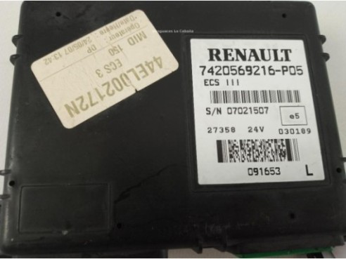 7420569216 P05 MODULO ELECTRONICO RENAULT Midlum|Desguaces La Cabaña