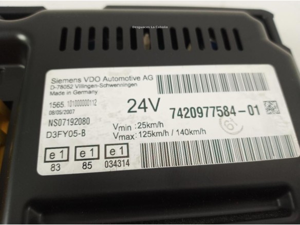 7420977584 01 CUADRO INSTRUMENTOS RENAULT Midlum|Desguaces La Cabaña