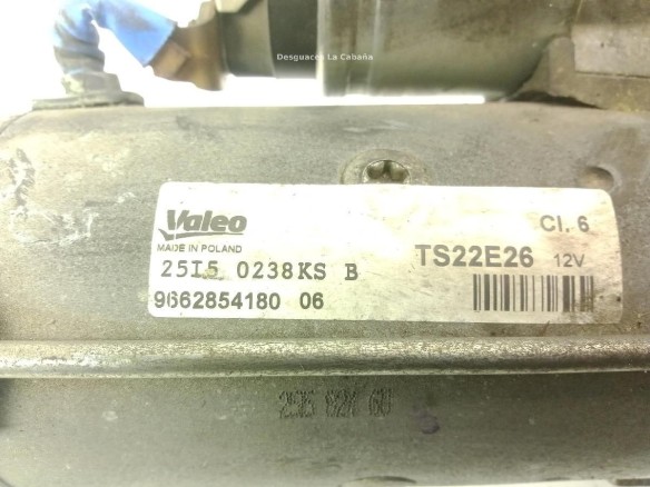 9662854180 ARRANQUE CITROEN BERLINGO (B9)|Desguaces La Cabaña