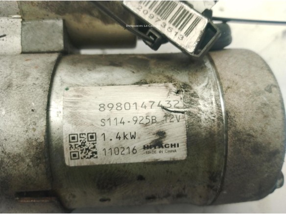 8980147432 ARRANQUE OPEL ASTRA J (P10)|Desguaces La Cabaña