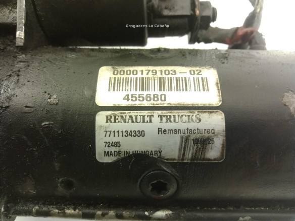 7711134330 ARRANQUE RENAULT MASTER II Furgón (FD)|Desguaces La Cabaña