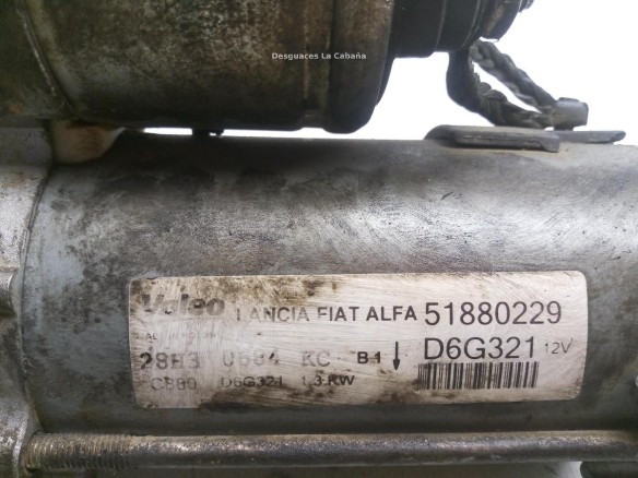 51880229 D6G321 ARRANQUE PEUGEOT BIPPER (AA_)|Desguaces La Cabaña