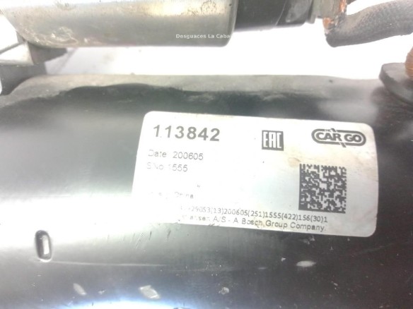 0001123020 ARRANQUE VW CADDY III Furgón (2KA, 2KH, 2CA, 2CH)|Desguaces La Cabaña