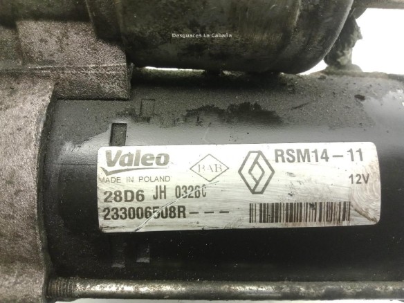 233006508R ARRANQUE DACIA SANDERO II|Desguaces La Cabaña
