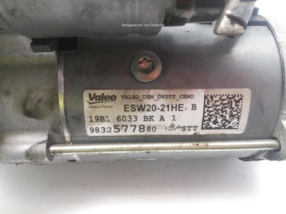 9832577880 ARRANQUE OPEL COMBO Limusina (X19)|Desguaces La Cabaña