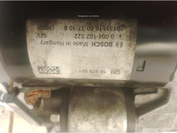 25196021 ARRANQUE OPEL ASTRA J (P10)|Desguaces La Cabaña
