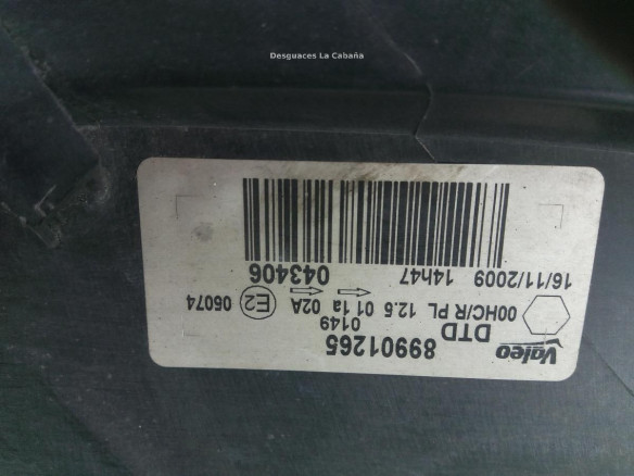 899012650149 FARO IZQUIERDO CITROEN JUMPY Furgón |Desguaces La Cabaña