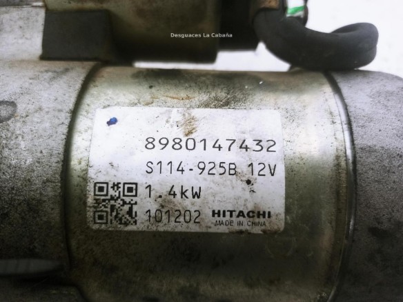 8980147432 ARRANQUE OPEL ASTRA J (P10)|Desguaces La Cabaña
