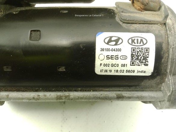 3610004300 ARRANQUE KIA PICANTO (JA)|Desguaces La Cabaña