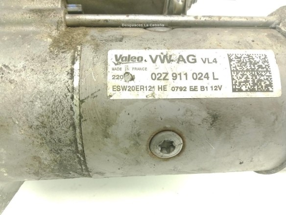 02Z911024L ARRANQUE VW GOLF VII (5G1, BQ1, BE1, BE2)|Desguaces La Cabaña
