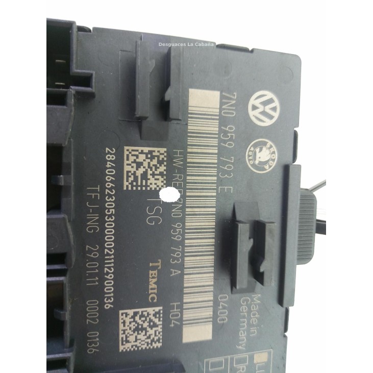 7N0959793E MODULO ELECTRONICO 5 VW SHARAN (7N1, 7N2) |Desguaces La Cabaña