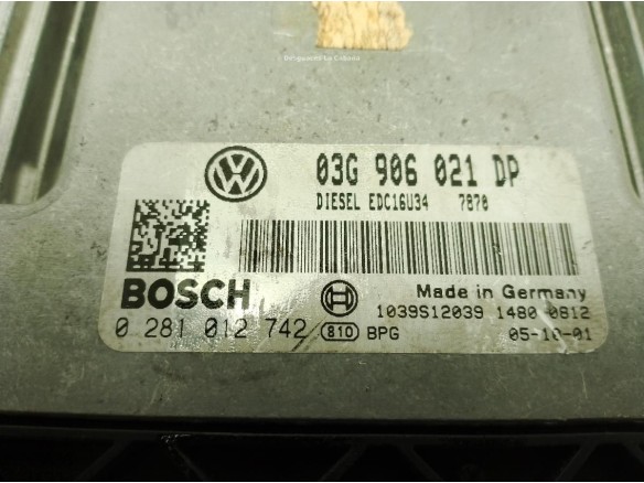03G906021DP CENTRALITA MOTOR VW PASSAT (3C2)|Desguaces La Cabaña