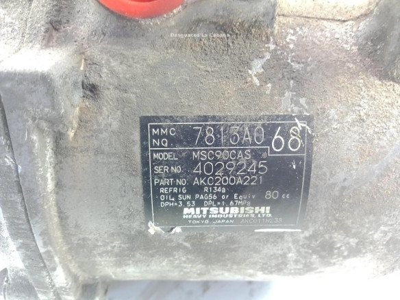AKC200A221A COMPRESOR AA MITSUBISHI OUTLANDER II (CW_W) |Desguaces La Cabaña