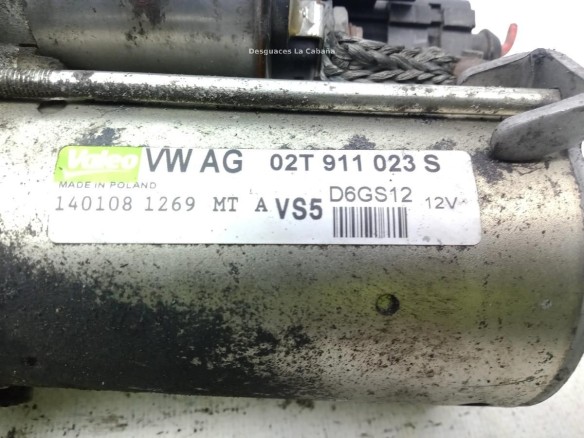 D6GS12,02T911023S, ARRANQUE AUDI A3 (8P1)|Desguaces La Cabaña