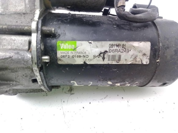 D6RA249, ARRANQUE OPEL CORSA C (X01)|Desguaces La Cabaña